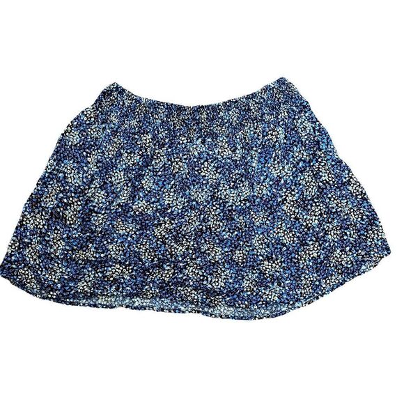Rachel Zoe Womens Floral Mini Skirt Size Large Blue - Picture 1 of 6